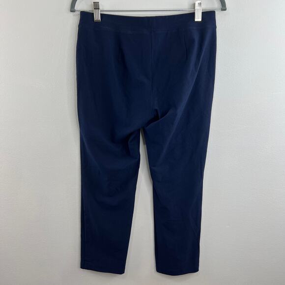 EILEEN FISHER Navy Blue Elastic Waist Mid Rise Casual Pull-On Lounge Pants Sz PS - Picture 2 of 6